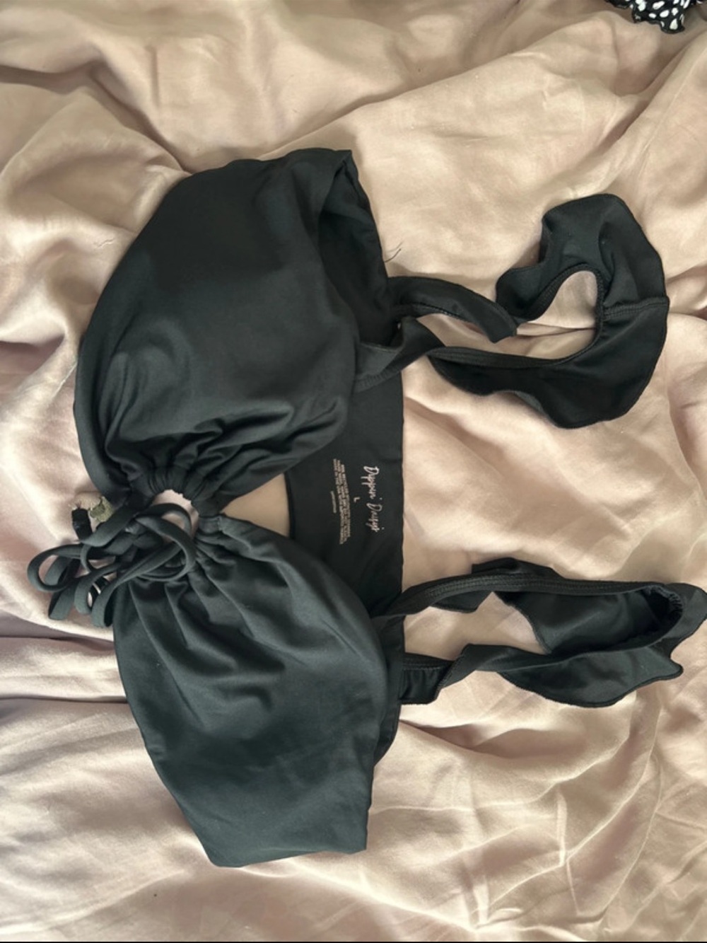 Dippin' Daisy's Black Bandeau Bikini Top